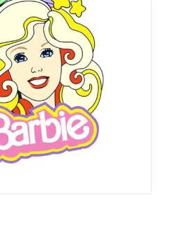 'Rainbow Barbie™ On Acrylic -Wallpaper Store Rainbow Barbie on Acrylic by artshoppe detail