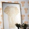 'Raja The Orange Elephant' Mirrored Art By Artshoppe 1 'Raja The Orange Elephant' Mirrored Art By Artshoppe -Wallpaper Store Raja the Orange Elephant Mirror RS