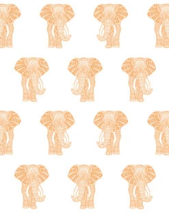 'Raja The Elephant' Wallpaper By Wallshoppe - Pushpop