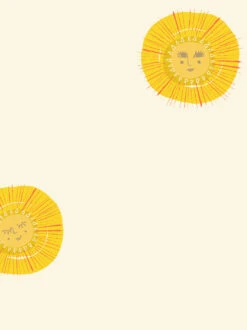 'Rising Sun' Wallpaper By Tea Collection - Cream -Wallpaper Store Rising Sun by Tea Collection Ivory Detail