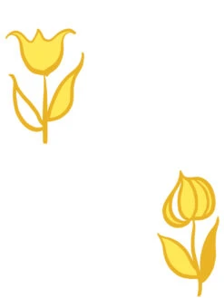 'Rita's Flowers' Wallpaper By Lingua Franca - Marigold Daffodil -Wallpaper Store Ritas Flowers MarigoldDaffodil Detail