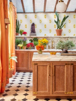 'Rita's Flowers' Wallpaper By Lingua Franca - Marigold Daffodil