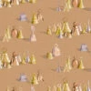 'All The Bells' Wallpaper By Sarah Jessica Parker - Pecan -Wallpaper Store SJP Bells Pecan Design