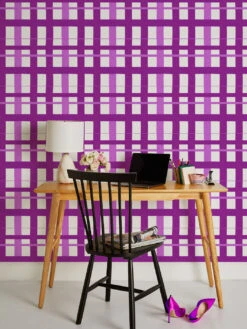 'Crosstown Plaid' Wallpaper By Sarah Jessica Parker - Concord