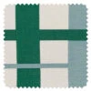 'Crosstown Plaid' Linen Fabric By Sarah Jessica Parker - Emerald Sky