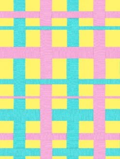 'Crosstown Plaid' Wallpaper By Sarah Jessica Parker - Rosé On Lemon Drop