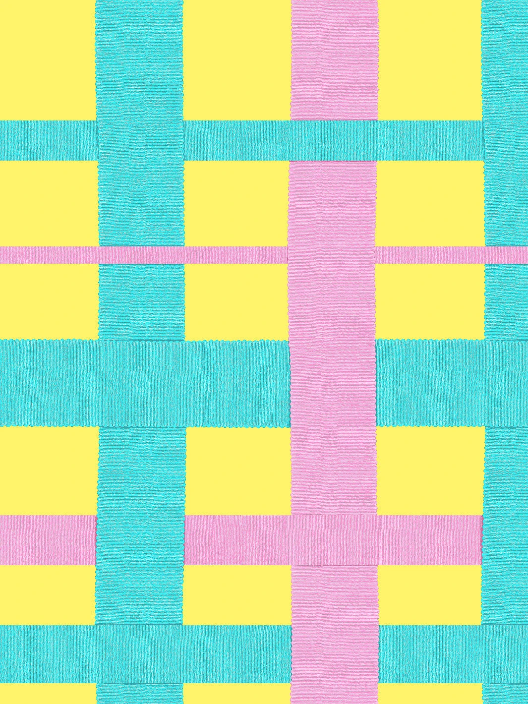 'Crosstown Plaid' Wallpaper By Sarah Jessica Parker - Rosé On Lemon Drop 5 'Crosstown Plaid' Wallpaper By Sarah Jessica Parker - Rosé On Lemon Drop - Image 3