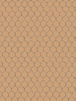'Evelyn's Chicken Wire' Wallpaper By Sarah Jessica Parker - Metal On Pecan