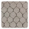 'Evelyn's Chicken Wire' Flax Fabric By Sarah Jessica Parker - Metal On Silver
