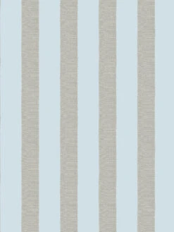 'Grosgrain Stripe' Wallpaper By Sarah Jessica Parker - Misty Blue Metal