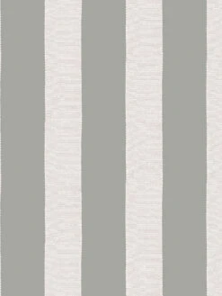 'Grosgrain Stripe' Wallpaper By Sarah Jessica Parker - Pepper Cream -Wallpaper Store SJP Grosgrain Stripe Pepper Cream Detail