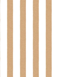'Grosgrain Stripe On White' Wallpaper By Sarah Jessica Parker - Pecan