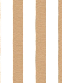 'Grosgrain Stripe On White' Wallpaper By Sarah Jessica Parker - Pecan 7 'Grosgrain Stripe On White' Wallpaper By Sarah Jessica Parker - Pecan -Wallpaper Store SJP Grosgrain Stripe on White Pecan Detail