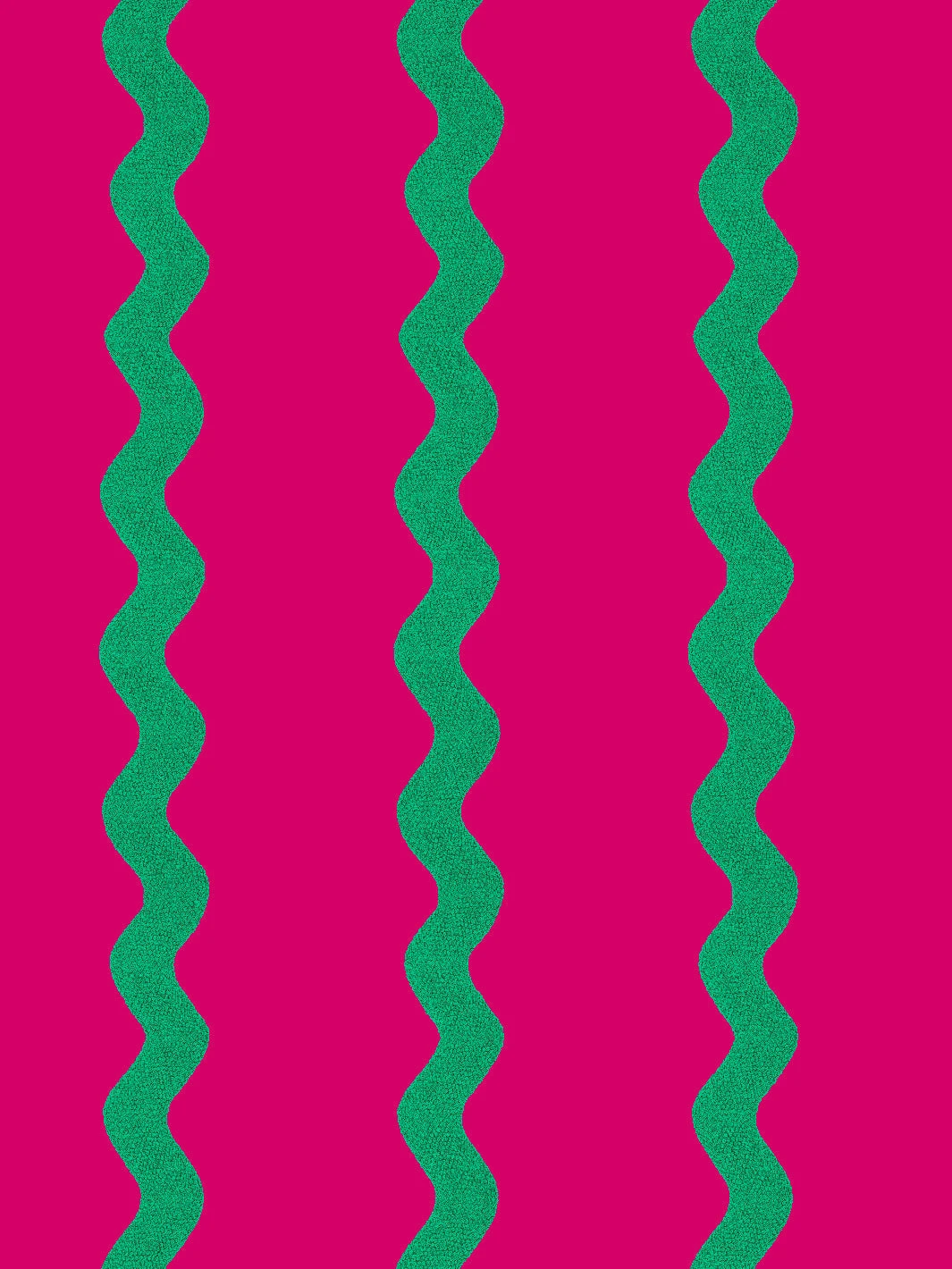 'Ric-Rac Stripe' Wallpaper By Sarah Jessica Parker - Raspberry Emerald 5 'Ric-Rac Stripe' Wallpaper By Sarah Jessica Parker - Raspberry Emerald - Image 3