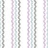 'Ric-Rac Bands' Wallpaper By Sarah Jessica Parker - Lavender Silver Metal