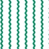 'Ric-Rac Stripe On White' Wallpaper By Sarah Jessica Parker - Emerald