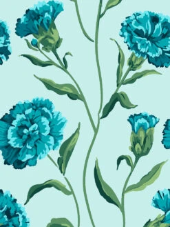 'Townhouse' Wallpaper By Sarah Jessica Parker - Peacock On Sky 7 'Townhouse' Wallpaper By Sarah Jessica Parker - Peacock On Sky -Wallpaper Store SJP Townhouse Peacock on Sky Detail