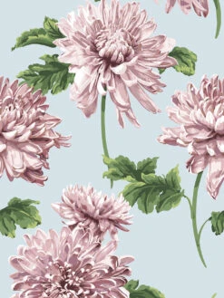 'Mums For Marion' Wallpaper By Sarah Jessica Parker - Misty Blue