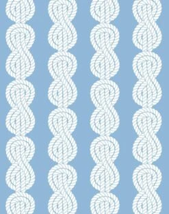'Sailor Knot' Wallpaper By Wallshoppe - Denim -Wallpaper Store SailorKnot forweb denim 38ce961f f6bb 4fb0 820e 41c9ada541fe
