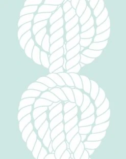 'Sailor Knot' Wallpaper By Wallshoppe - Seafoam -Wallpaper Store SailorKnot forweb detail seafoam 14ec314b 408e 4884 8ede b3ce894f18f1