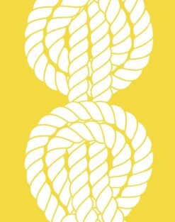 'Sailor Knot' Wallpaper By Wallshoppe - Yellow -Wallpaper Store SailorKnot forweb detail yellow d5a813c3 d31f 4c02 acbb f557005bb612