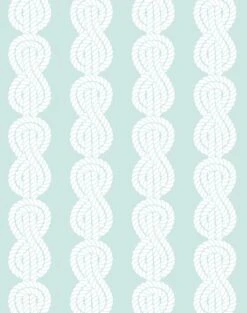 'Sailor Knot' Wallpaper By Wallshoppe - Seafoam