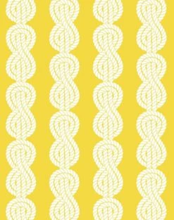 'Sailor Knot' Wallpaper By Wallshoppe - Yellow -Wallpaper Store SailorKnot forweb yellow 561c3a36 d762 4b56 a489 ac26355611dd