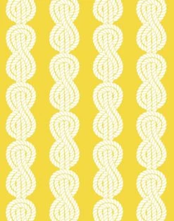 'Sailor Knot' Wallpaper By Wallshoppe - Yellow