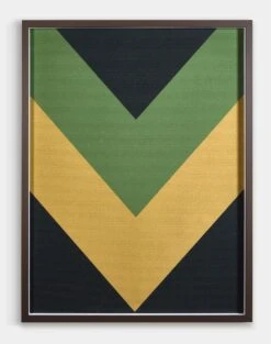 'Sand Chevron' Framed Art By Artshoppe