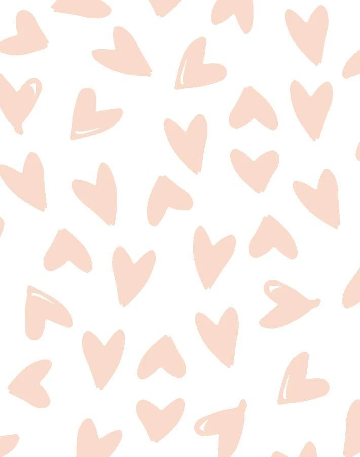 'Hearts' Wallpaper By Sugar Paper - Pink On White 5 'Hearts' Wallpaper By Sugar Paper - Pink On White - Image 3