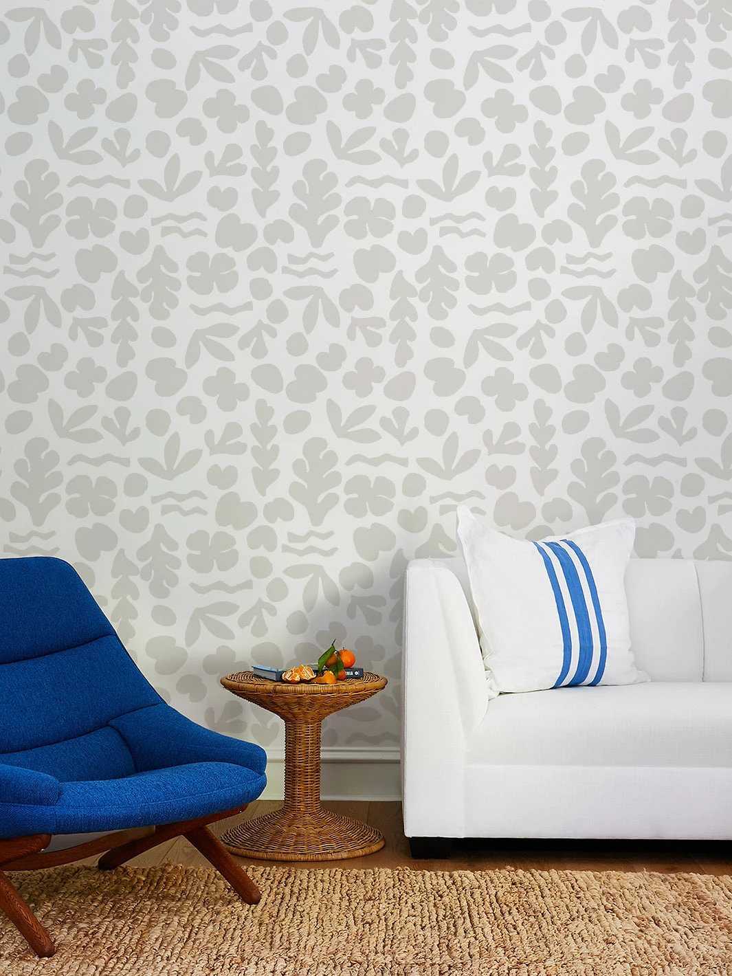 'Sea Garden' Wallpaper By Tea Collection - Stone 3 'Sea Garden' Wallpaper By Tea Collection - Stone