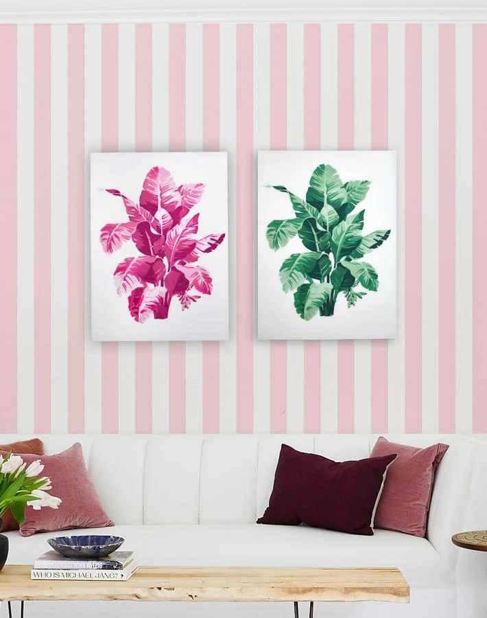 'Shades Of Pink Palm Small' Acrylic Art By Artshoppe 4 'Shades Of Pink Palm Small' Acrylic Art By Artshoppe - Image 2