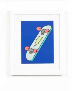 'Skateboard' Framed Art By Tea Collection