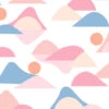 'Slopes' Wallpaper By Tea Collection - Bubblegum -Wallpaper Store Slopes Bubblegum design