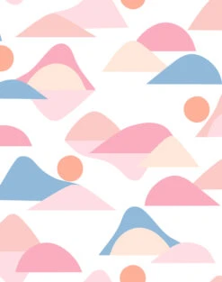 'Slopes' Wallpaper By Tea Collection - Bubblegum