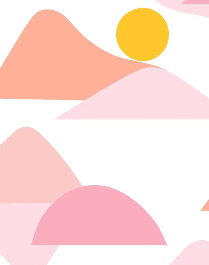 'Slopes' Wallpaper By Tea Collection - Pink 5 'Slopes' Wallpaper By Tea Collection - Pink - Image 3