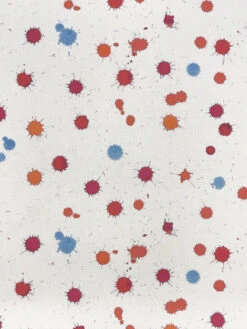 'Fabric By The Yard - Splattered - Berry Sky On Raw Canvas -Wallpaper Store Splattered Berry Sky on Organic Twill Design 45a18c59 33c7 4f15 90ad a07df4b2a0eb
