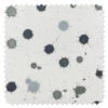 'Fabric By The Yard - Splattered - Black Neutral On Organic Twill -Wallpaper Store Splattered Black Neutral Organic Twill Detail