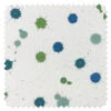 'Fabric By The Yard - Splattered - Blue Citrine On Organic Twill