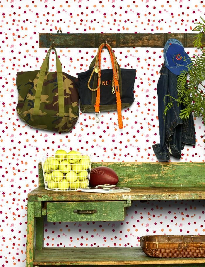 'Splattered' Wallpaper By Nathan Turner - Watermelon / Creamsicle 4 'Splattered' Wallpaper By Nathan Turner - Watermelon / Creamsicle - Image 2