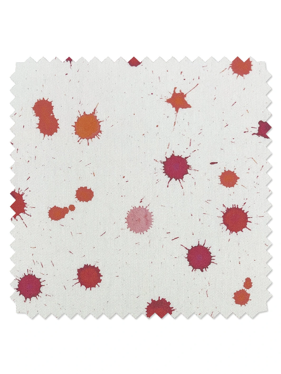 'Fabric By The Yard - Splattered - Watermelon Creamsicle On Organic Twill 3 'Fabric By The Yard - Splattered - Watermelon Creamsicle On Organic Twill