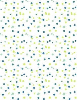 'Splattered' Wallpaper By Nathan Turner - Blue / Citrine