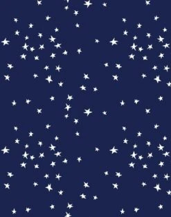 'Star' Wallpaper By Clare V. - Navy