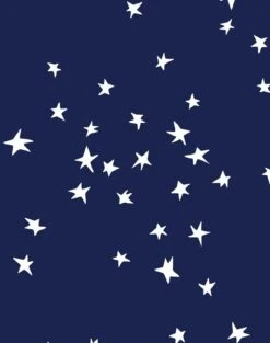 'Star' Wallpaper By Clare V. - Navy 7 'Star' Wallpaper By Clare V. - Navy -Wallpaper Store Star by Clare V Navy detail