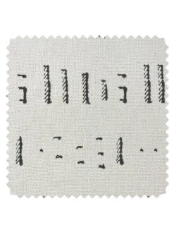 'Fabric By The Yard - Stitch - Black On California Cotton