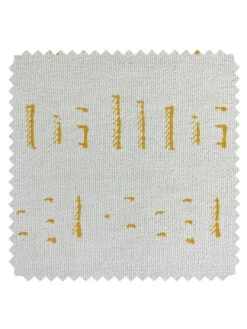 'Fabric By The Yard - Stitch - Gold On California Cotton
