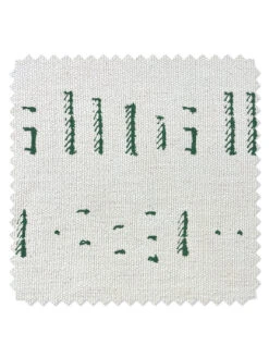 'Fabric By The Yard - Stitch - Green On Flax Linen -Wallpaper Store Stitch Green on CA Cotton Detail 77146436 9108 482e 9093 d9927f31876f