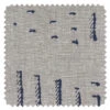 'Fabric By The Yard - Stitch - Navy On Flax Linen 2 'Fabric By The Yard - Stitch - Navy On Flax Linen -Wallpaper Store Stitch Navy Flax Linen Detail