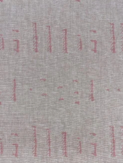 'Fabric By The Yard - Stitch - Pink On Flax Linen 8 'Fabric By The Yard - Stitch - Pink On Flax Linen -Wallpaper Store Stitch Pink Flax Linen Design