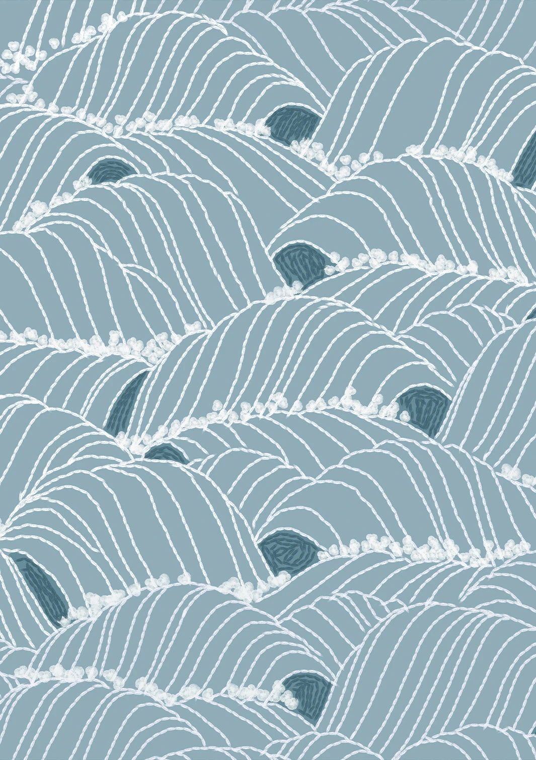 'Storm Waves' Wallpaper By Lingua Franca - Seaglass 5 'Storm Waves' Wallpaper By Lingua Franca - Seaglass - Image 3